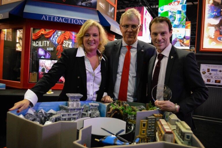 dynamic attractions wins iaapa brass ring award