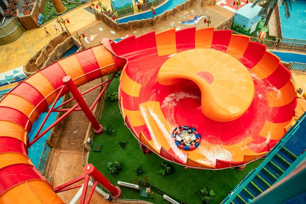 whitewater water slide