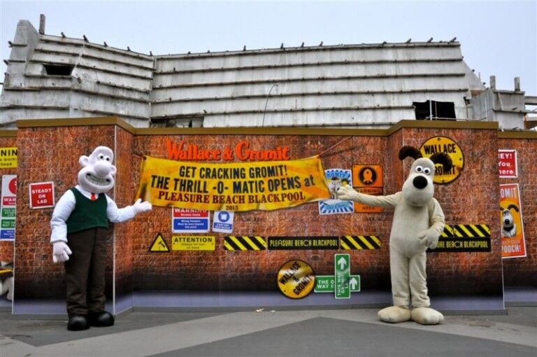 Wallace and Gromit Blackpool Pleasure Beach ThrillOMatic ride