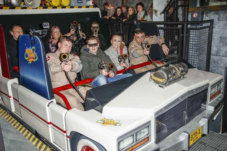 Triotech celebrates VIP opening of Ghostbusters 5D ride at Heide Park