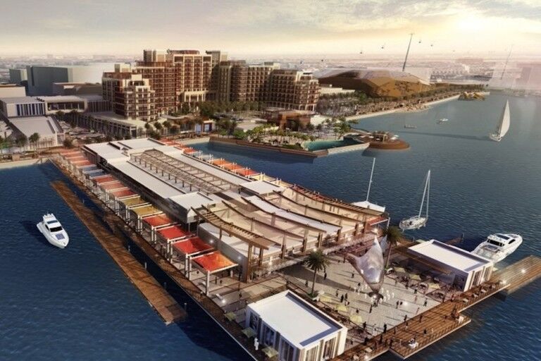 Yas island Bay Pier Island Miral
