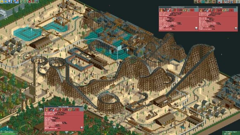 rollercoaster tycoon i-am-prime wooden coaster western