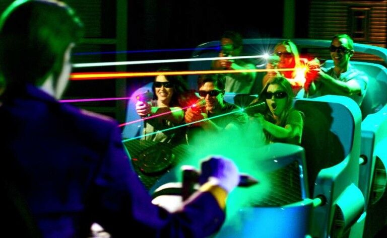 justice League ride Six Flags Magic Mountain Sally Corp voted Best Clone of a Theme Park attraction by usa today