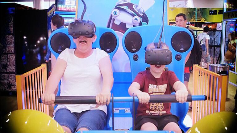 helix leisure lai games award-winning virtual rabbids virtual riders iaapa foil