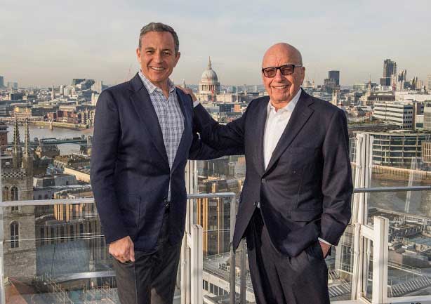 Bob Iger and Rupert Murdoch : Dinsey acquires 21st century fox