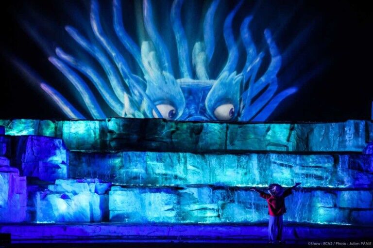 creating nighttime multimedia spectacular eca2 dragon wuyishan