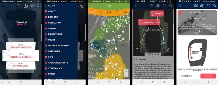 Guru app user interface screen shots
