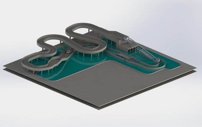 interlink rapid river, immersive superflume