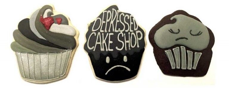 Depressed Cake Shop pop up at Meow Wolf for mentail health