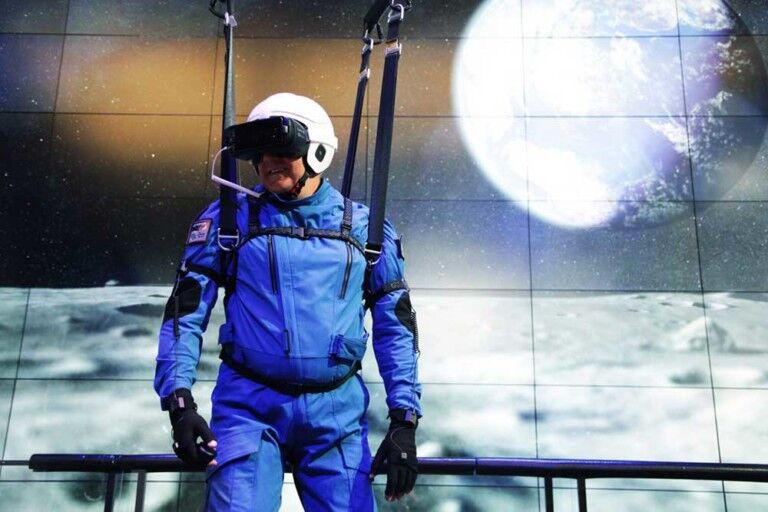 Samsung 4D lunar gravity VR experience NASA
