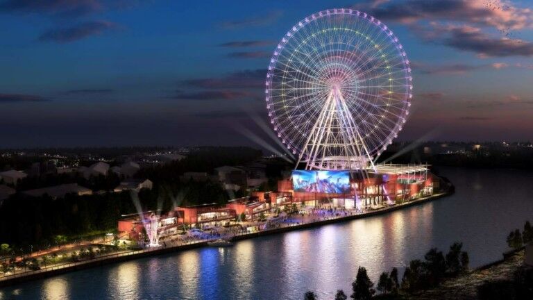 whey aye newcastle observation wheel