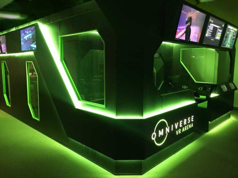 funovation and virtuix launch omniverse VR Arena esports attraction
