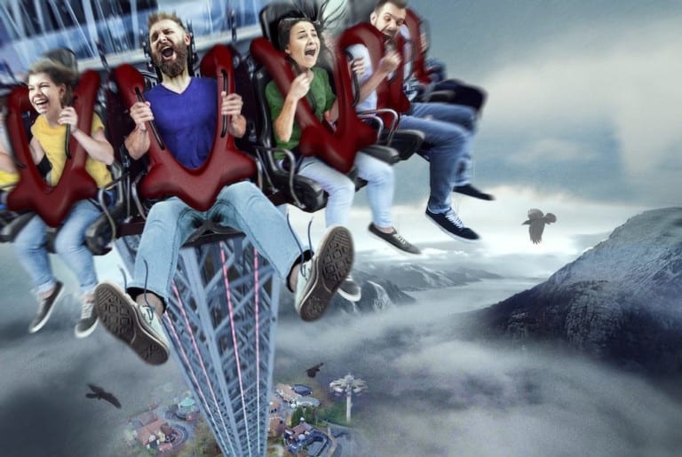 Kongeparken-Stupet-drop-tower-ride-