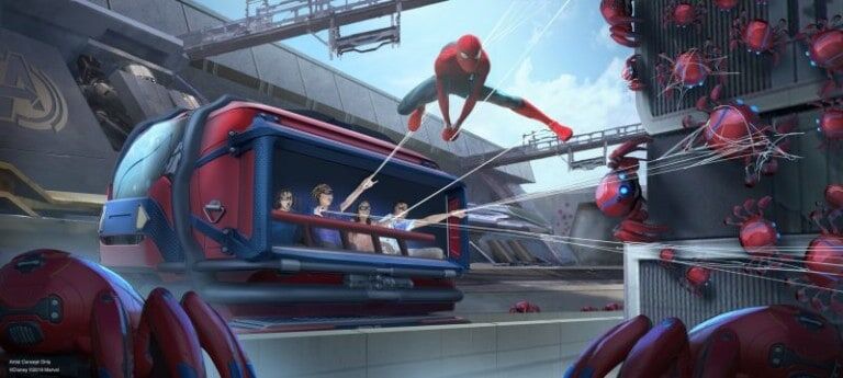 disney marvel spider-man avengers campus