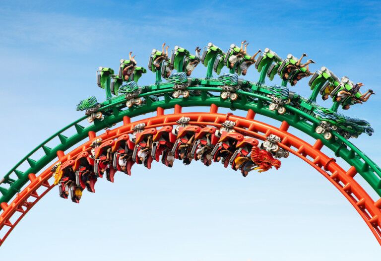 Intamin Dueling Dragons