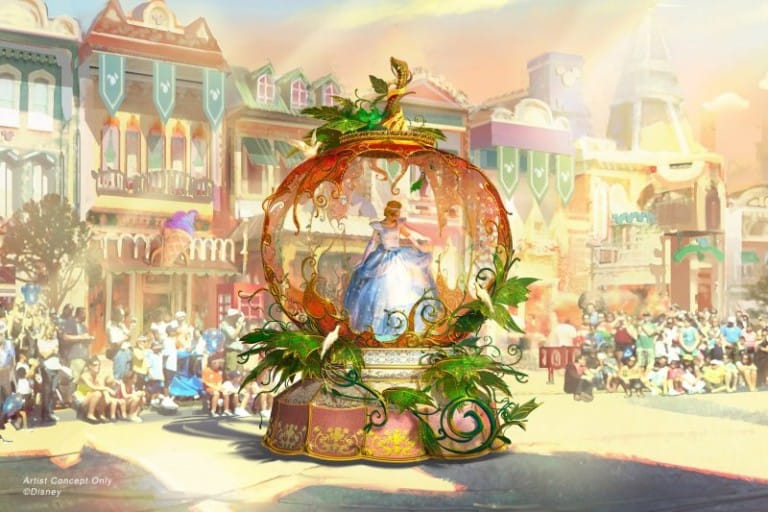 disneyland magic happens parade cinderella