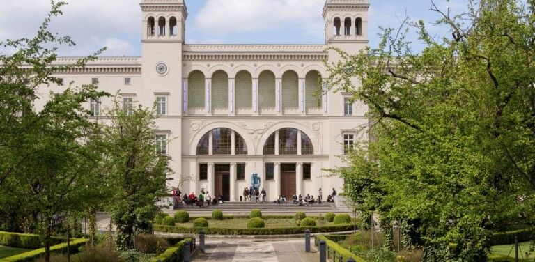Exterior of Hamburger Bahnhof museum in Berlin, one of the first european museums to reopen after coronavirus