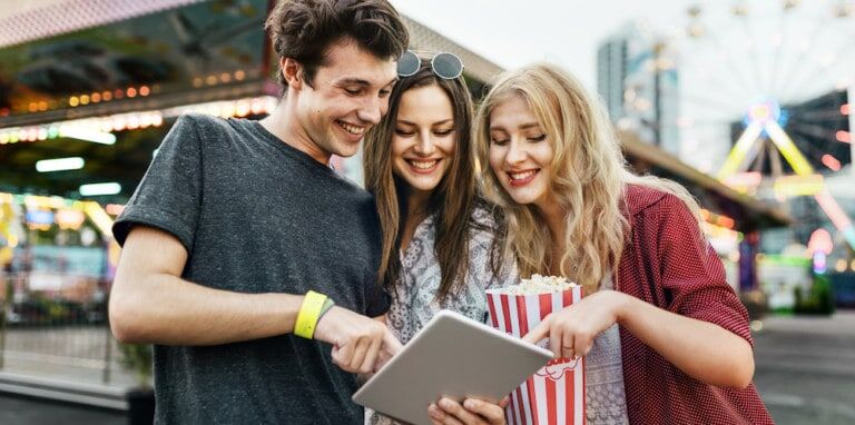 Mobile device theme park