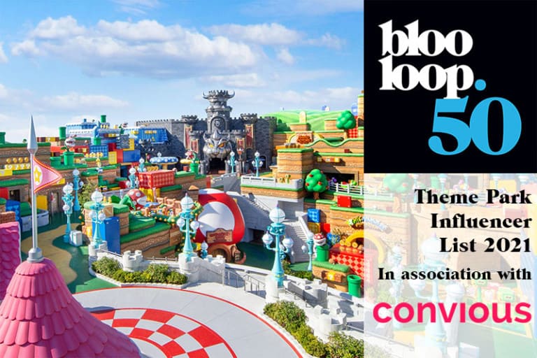 Blooloop 50 theme park influencer list with convious
