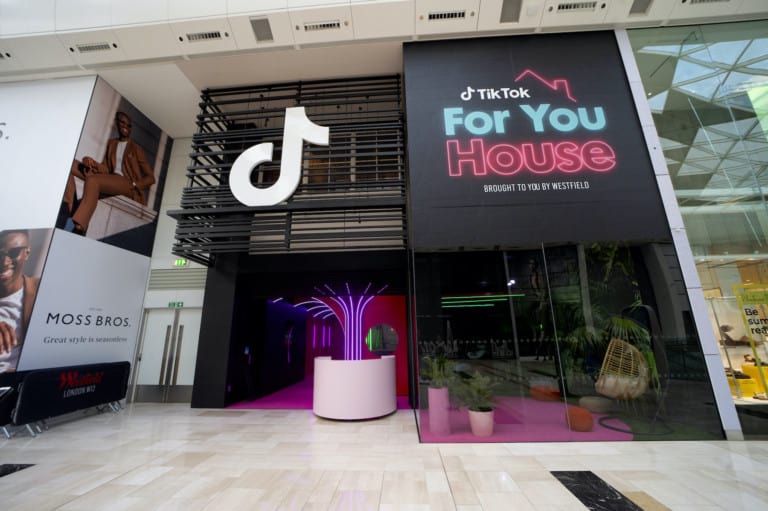 tiktok for you house westfield london