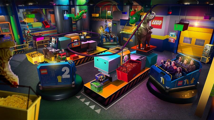 concept art lego factory ride