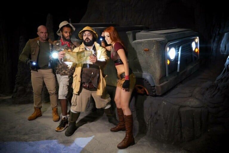 Jumanji-the-Adventure-dark ride vehicle gardaland