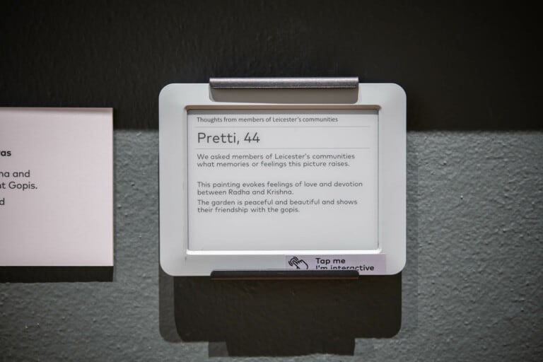 leicester museum art gallery digital labels