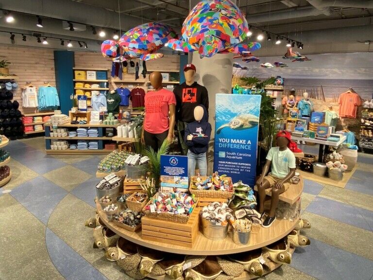 Inclusive mannequins at South Carolina Aquarium diversity in retail