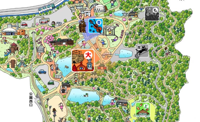 studio ghibli theme park map