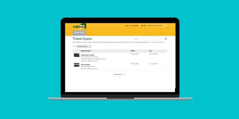 Gantner Ticketing Tabloo