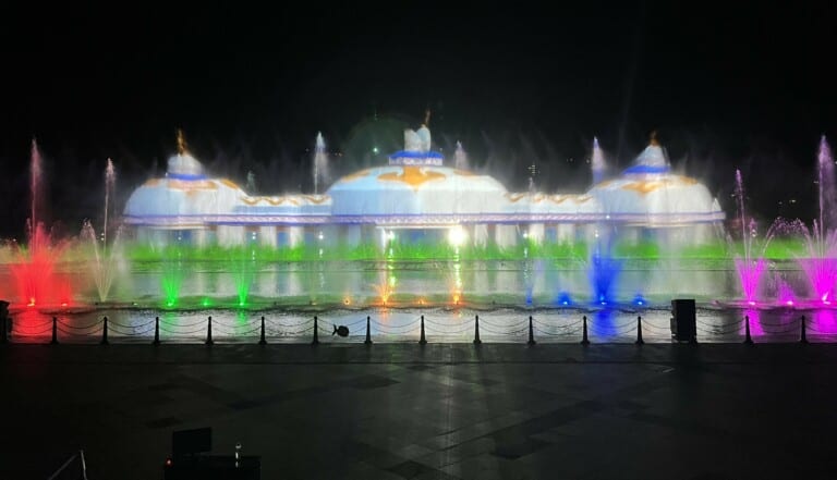 Digital Projection Mongolian fountain show
