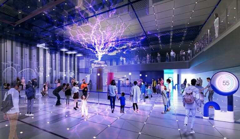 Tesla coil Science Centre Singapore masterplan by Event
