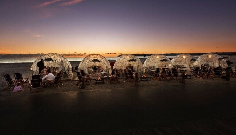 EPIC Entertainment Group Beachside Igloos Installation at Hotel del Coronado 2022