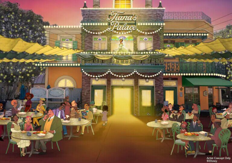 tiana's palace disneyland
