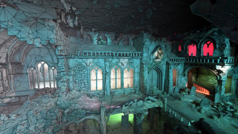 3D scan Spookslot - Efteling