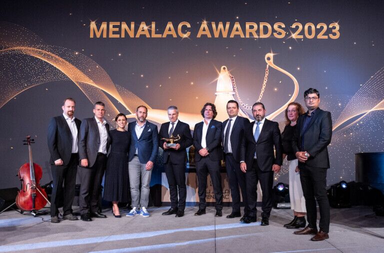 Zamperla Group receiving MENALAC HALL OF FAME award for Alberto Zamperla