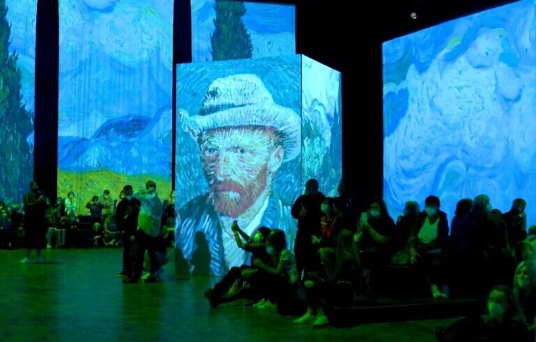 Panasonic Van Gogh projection immersive tech