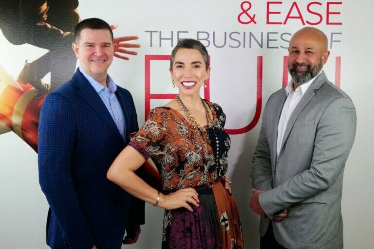 Embed global appointments From left Michael Lopez, Sara Paz, Kash Ahmad
