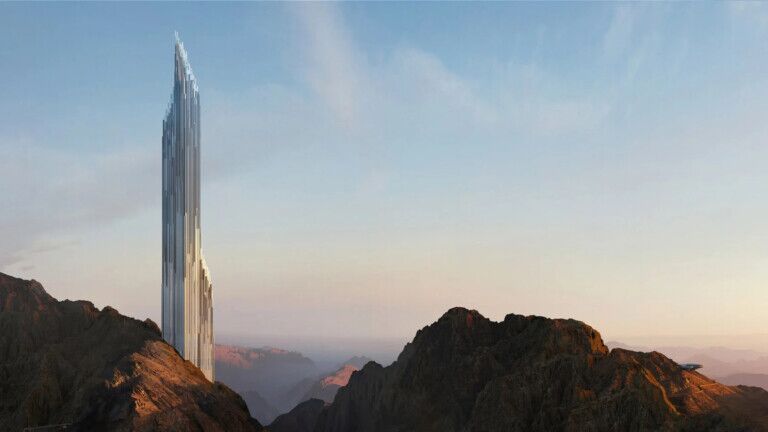 zaha hadid skyscraper neom trojena