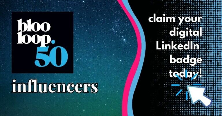blooloop 50 influencer digital linkedin badge