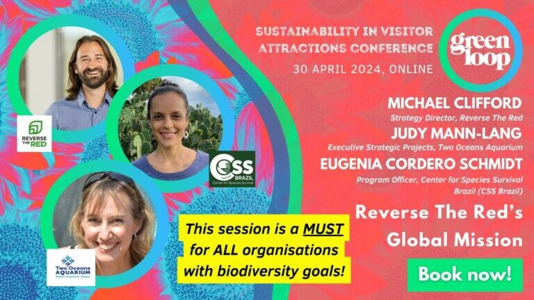 reverse the red speak about biodiversity at greenloop