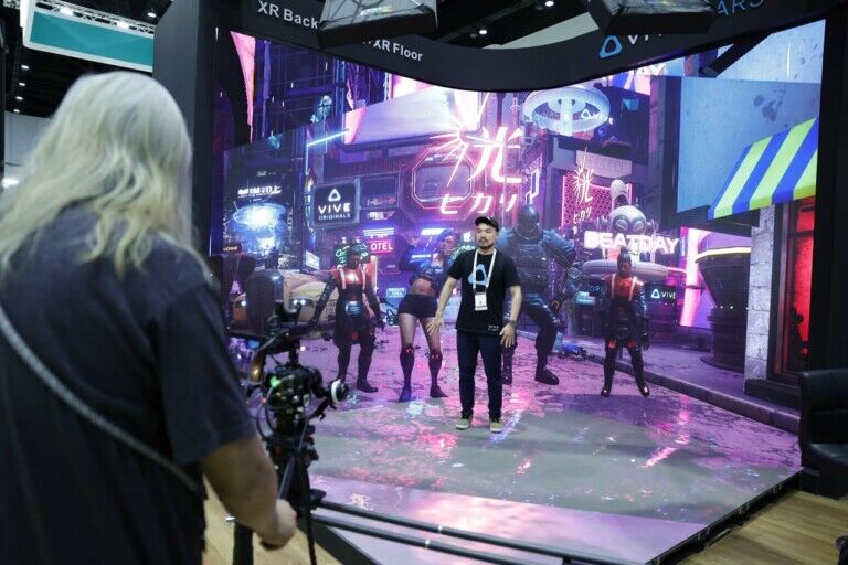 Infocomm Asia booth with VR