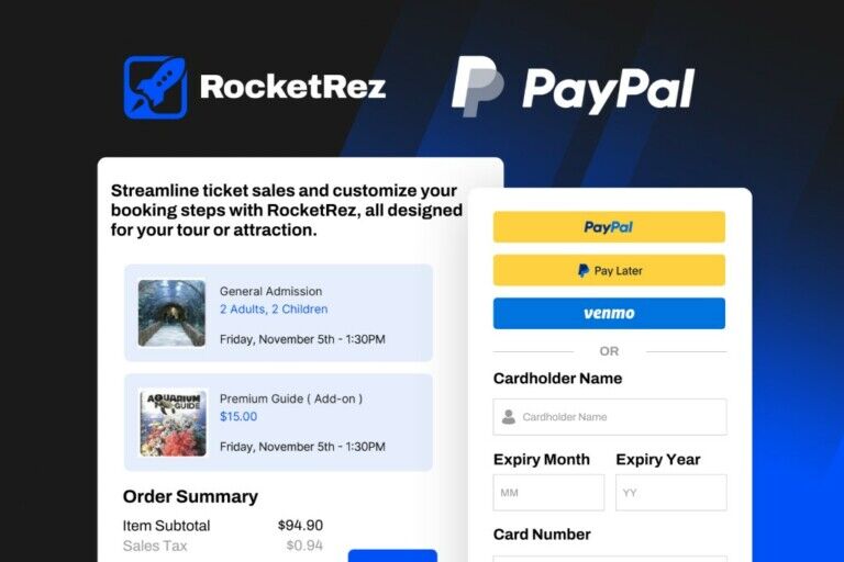 RocketRez integrates PayPal products