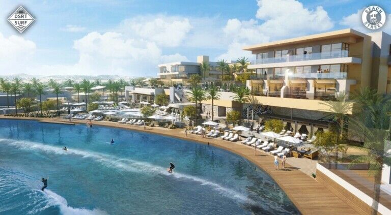 Wavegarden construction starts at DSRT Surf resort California courtesy DSRT Surf