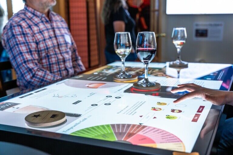 Ideum Tasting Table and Wine Experience