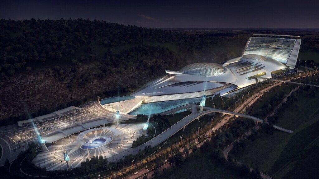 01 ZHUHAI CHIMELONG MARINE SCIENCE MUSEUM night