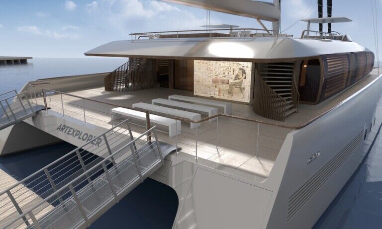 Art Explora boat with screening