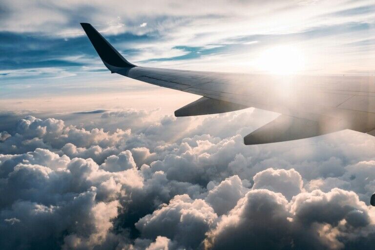 airplane in sky