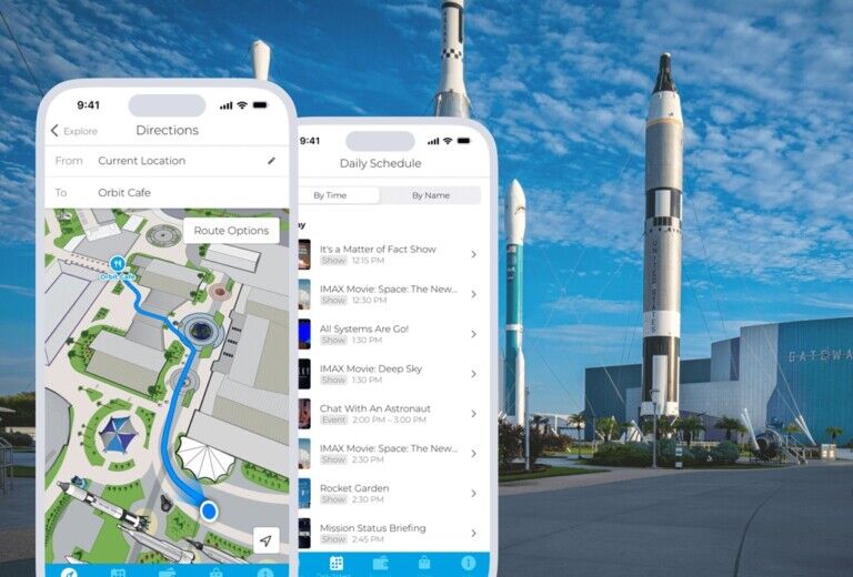 Attractions.io Kennedy Space Center Visitor Complex screen