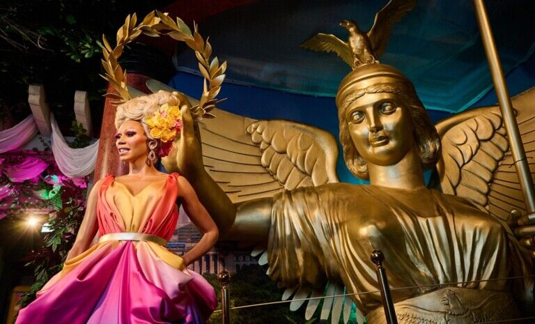 Creative Studio Berlin Madame Tussauds RuPaul, Goldelse (Stature)